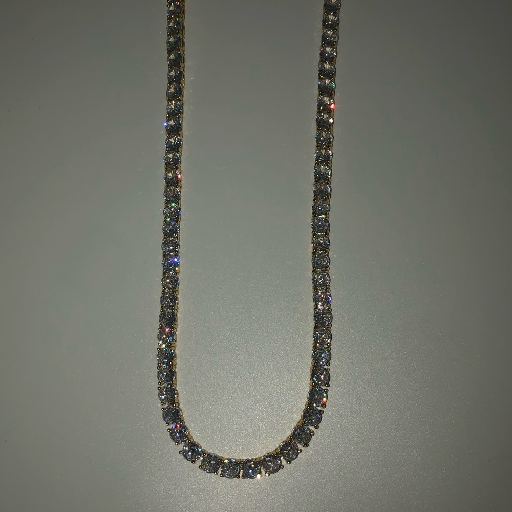 18k 72ct Tennis Necklace - Picture 6 of 14